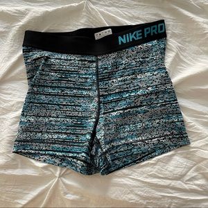 Nike pro spandex shorts